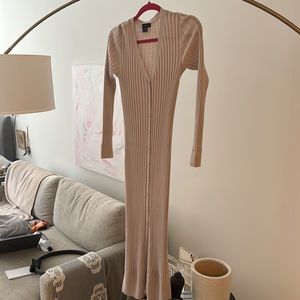 Amazing ribbed cardigan wool dress. Can be worn to work!